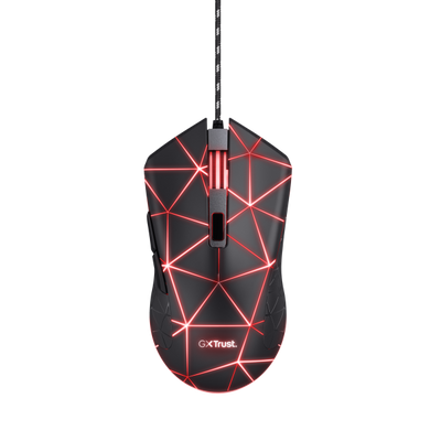 Mouse Gaming Trust GXT 133 Lock USB - fino a 4000DPI - Copertura superiore illuminata a LED con effetto breathing a 4 colori - 6 Tasti