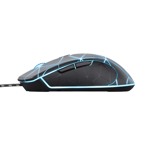 Mouse Gaming Trust GXT 133 Lock USB - fino a 4000DPI - Copertura superiore illuminata a LED con effetto breathing a 4 colori - 6 Tasti