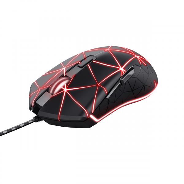 Mouse Gaming Trust GXT 133 Lock USB - fino a 4000DPI - Copertura superiore illuminata a LED con effetto breathing a 4 colori - 6 Tasti