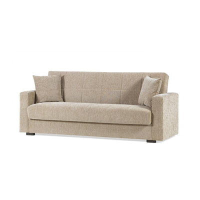 Divano Pronto Letto 3 Posti Contenitore cm. 212x80x87 Tessuto Nora Lumos
