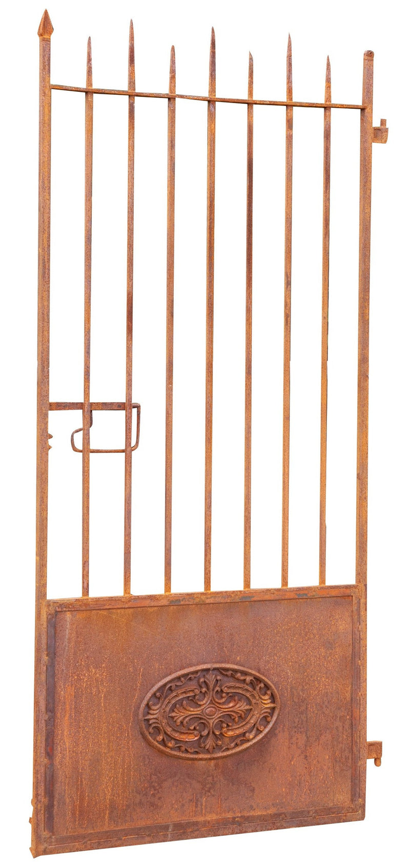 Biscottini Cancello in ferro finitura anticata L96XPR8XH200 CM forgiato mano verniciato