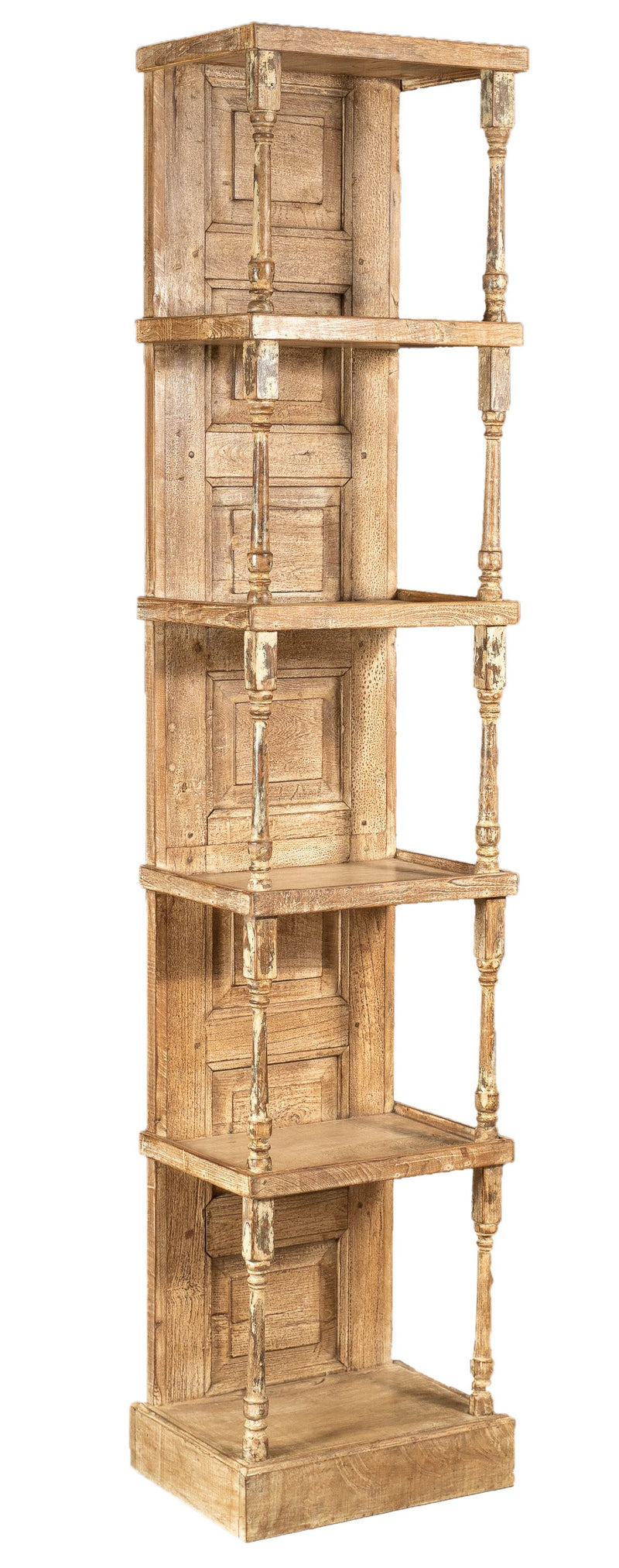 Biscottini Etagere Shabby in legno massello finitura naturale anticata realizzato Offerta