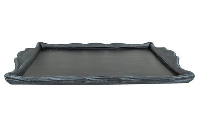 Biscottini Vassoio in legno finitura nera Made in Italy