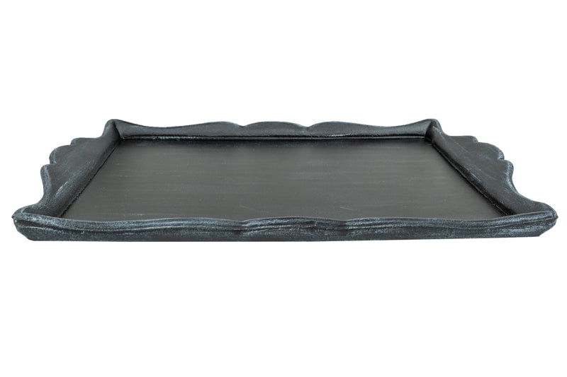 Biscottini Vassoio in legno finitura nera Made in Italy