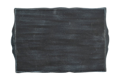 Biscottini Vassoio in legno finitura nera Made in Italy