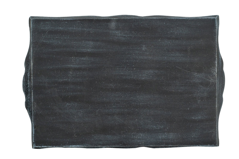 Biscottini Vassoio in legno finitura nera Made in Italy