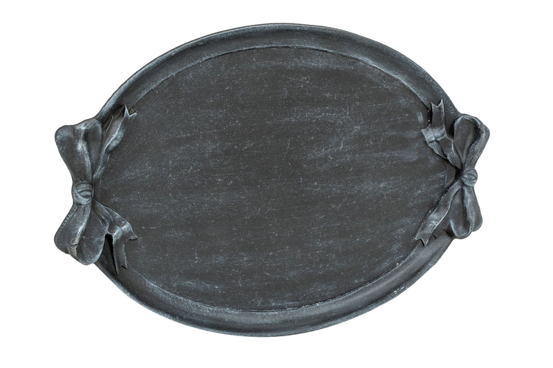 Biscottini Vassoio in legno finitura nera Made in Italy