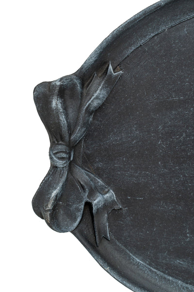 Biscottini Vassoio in legno finitura nera Made in Italy