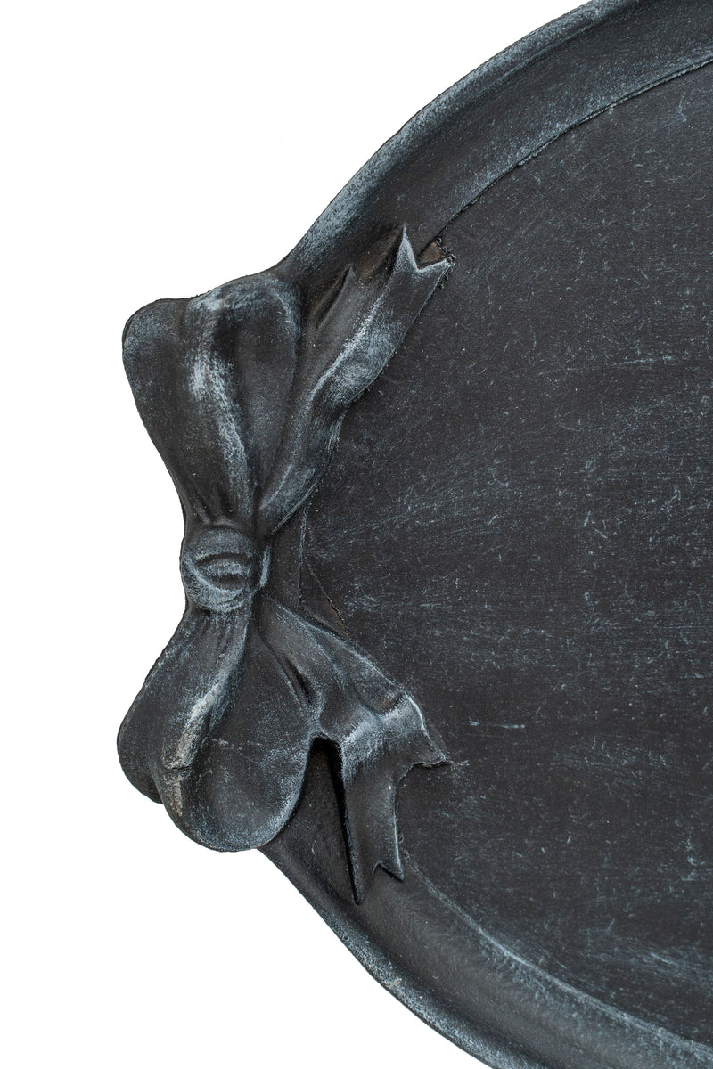 Biscottini Vassoio in legno finitura nera Made in Italy