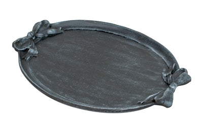 Biscottini Vassoio in legno finitura nera Made in Italy