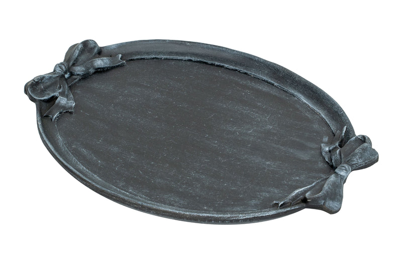 Biscottini Vassoio in legno finitura nera Made in Italy