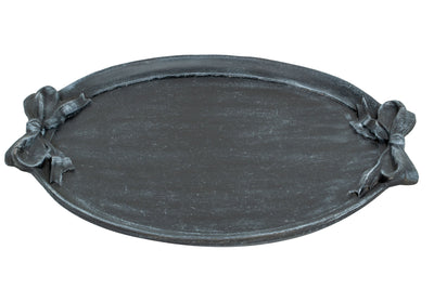 Biscottini Vassoio in legno finitura nera Made in Italy