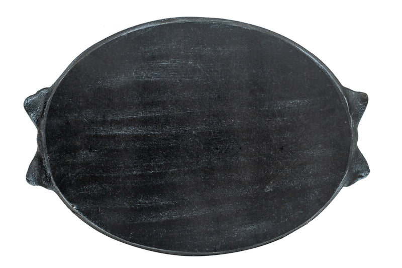 Biscottini Vassoio in legno finitura nera Made in Italy