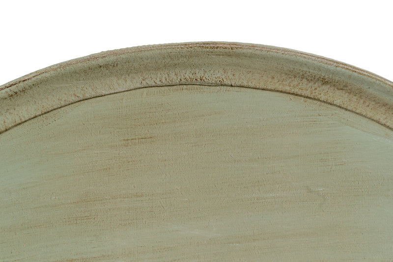 Biscottini Vassoio in legno finitura verde salvia Made in Italy