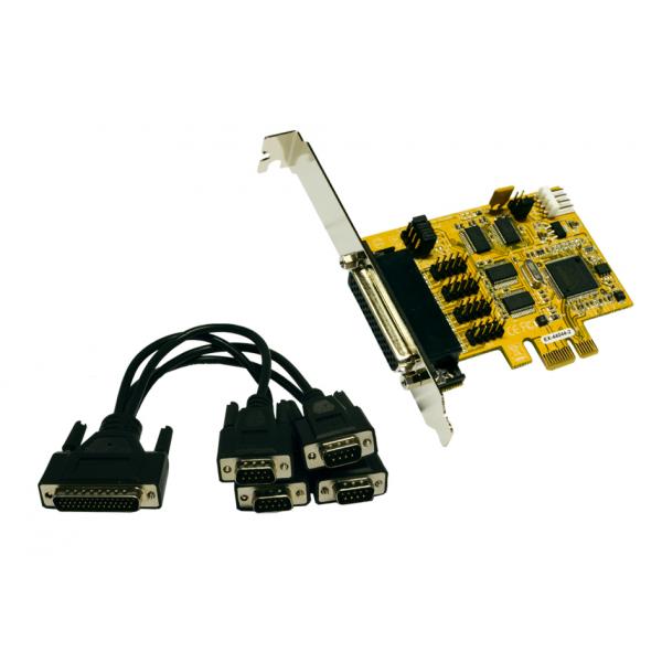 EXSYS EX-44044-2 scheda di interfaccia e adattatore (IO Exsys PCIe 4x Seriell DB9 [EX-44044-2] LP inkl. Low-Profile Slotblech)