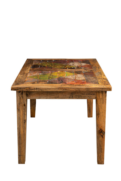 Biscottini Tavolo massello rettangolare o quadrato Country Shabby da pranzo taverna ufficio riunione fumo