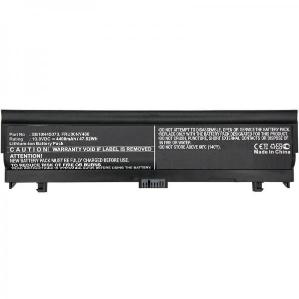 CoreParts MBXLE-BA0186 ricambio per laptop Batteria (Laptop Battery for Lenovo - 47.52Wh Li-ion 10-10.8V - 4400mAh Black 48Wh Li-ion 10-8V 4400mAh Black, Thinkpad L560 - Warranty: 12M)