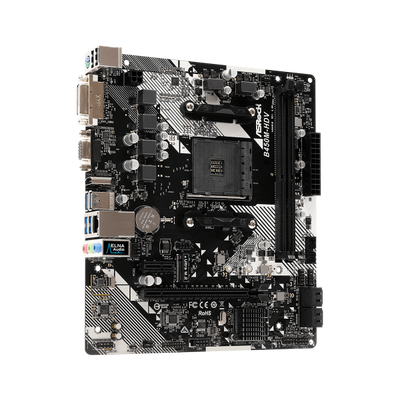 Asrock B450M-HDV R4.0 AMD B450 Presa AM4 micro ATX