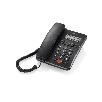 BRONDI OFFICE DESK (NERO) - TELEFONO CORDED - TASTI GRANDI - VIVAVOCE - DISPLAY