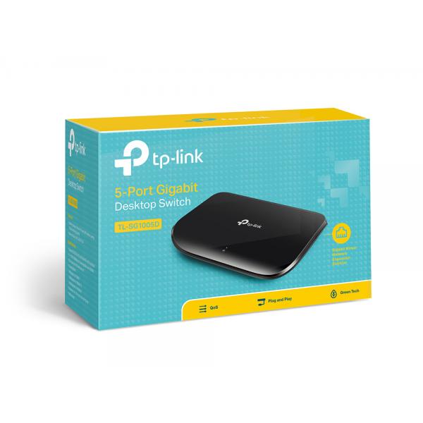 Switch TpLink SG1005D - Desktop 5-porte Gigabit - Supporto auto MDI/MDIX - Unmanaged