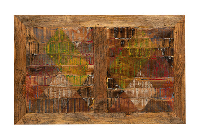 Biscottini Tavolo massello rettangolare o quadrato Country Shabby da pranzo taverna ufficio riunione fumo