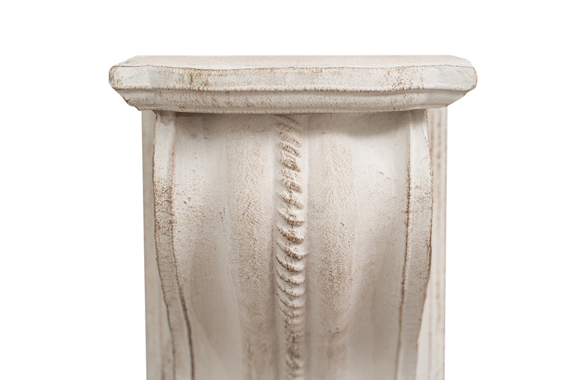 Biscottini Mensola a muro in legno finitura bianco anticato Made in Italy dimensioni