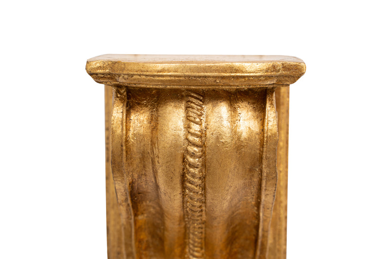 Biscottini Mensola a muro in legno finitura foglia oro anticato Made in Italy dimensioni