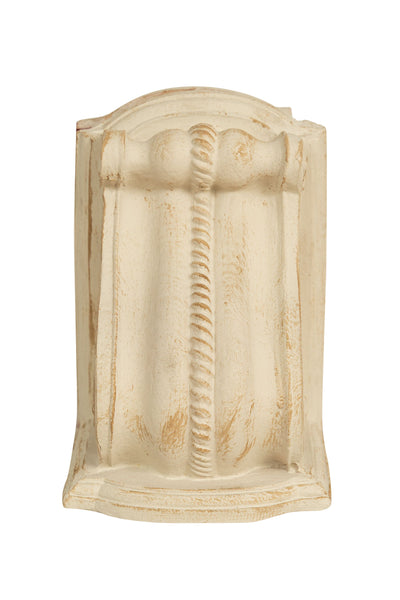 Biscottini Coppia fermalibri in legno finitura bianco anticato Made in Italy dimensioni