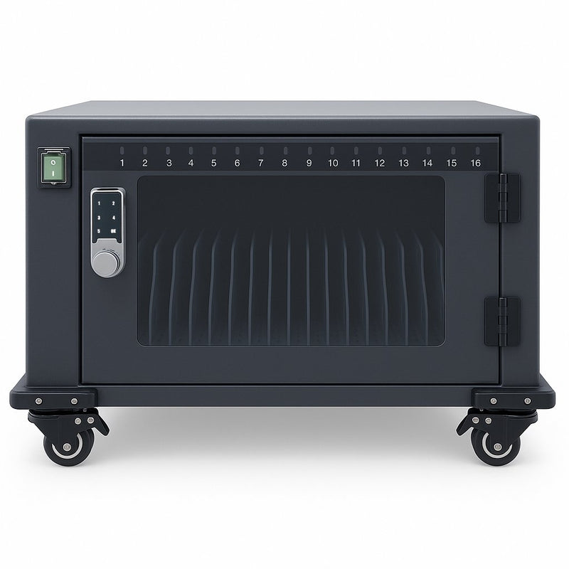 Carrello Stazione di Ricarica Ventilato per 16 Dispositivi USB-C