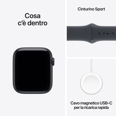 Apple Watch SE 3 GPS 44mm Alluminio Mezzanotte Sport Band