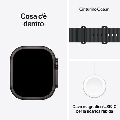 Apple Watch Ultra 3 GPS Cellular 49mm Titanio Nero Ocean Nero