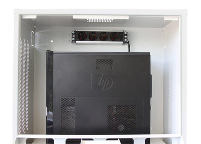 Armadio di sicurezza per PC, monitor LCD e tastiera Bianco