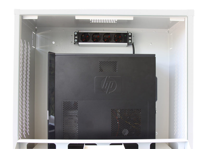 Armadio di sicurezza per PC, monitor LCD e tastiera Bianco