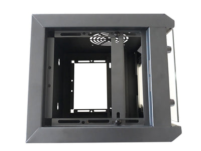 Armadio Rack 10'' a Muro 4 Unità Pannelli Asportabili Nero