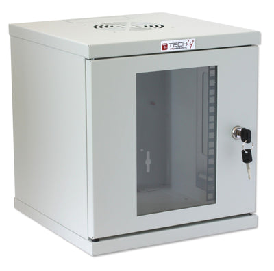 Armadio Rack 10'' a muro 6 unità Grigio