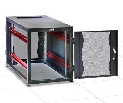 Armadio Server Rack 19'' 600x1000 14 Unita' Nero Flat Pack