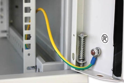 Armadio Rack 19'' a muro 15 unità sezione unica prof. 450mm Grigio