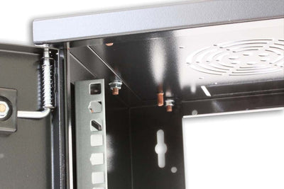 Armadio Rack 19'' a muro 10 unità prof. 400 Nero Assemblato