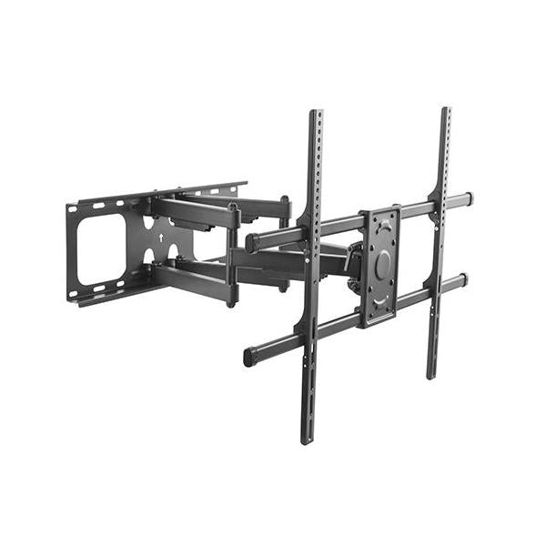 Staffa A Muro Per Monitor Tv 60-100" Fino A 75 Kg Estensione Fino A 635 Mm Con Movimento Orizzontale E Verticale