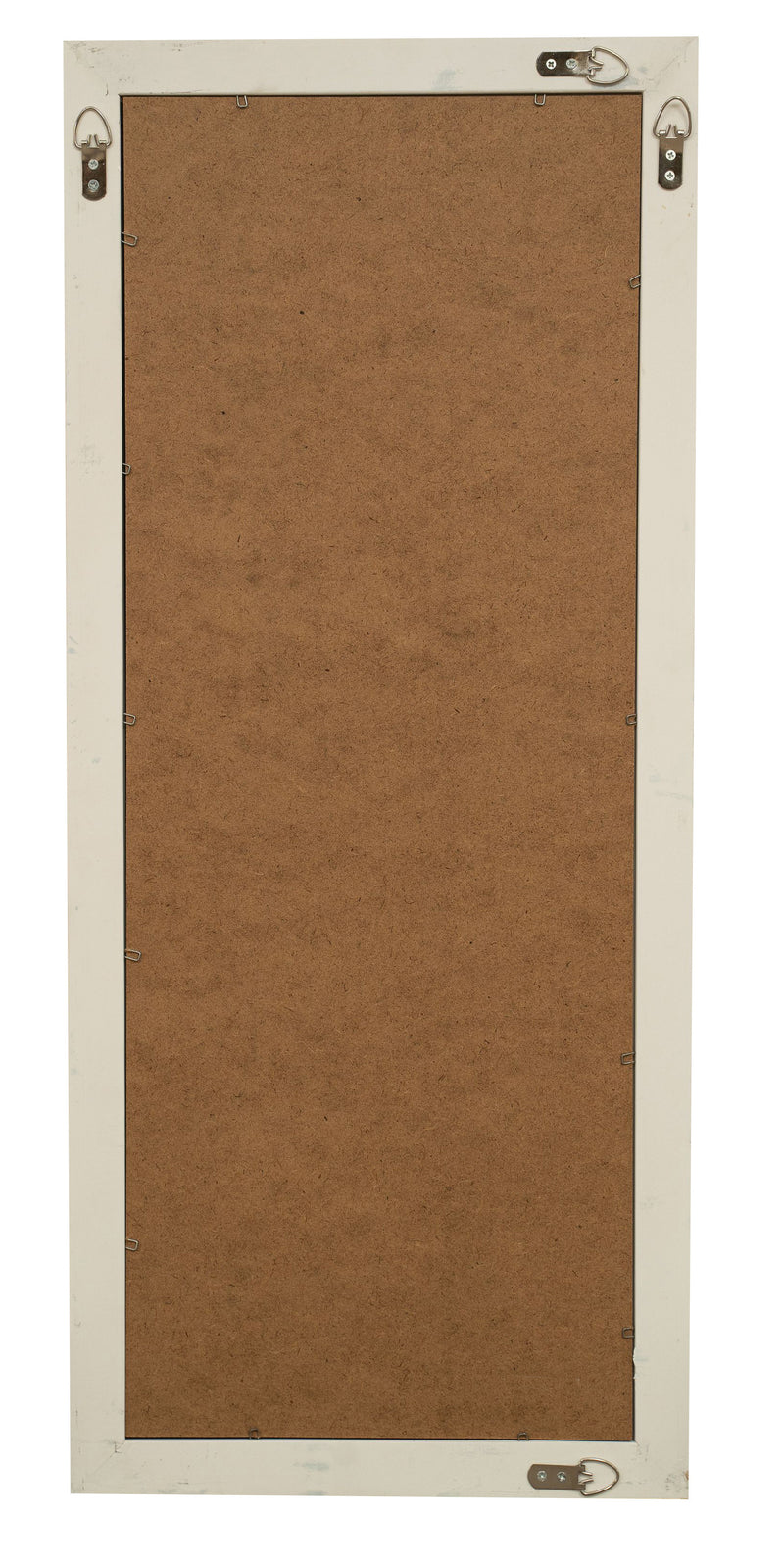 Biscottini Specchio Specchiera da parete e appendere verticale/orizzontale L35xPR4xH82 cm finitura bianco anticato