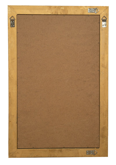 Biscottini Specchio Specchiera da parete e appendere verticale/orizzontale L60xPR4xH90 cm finitura foglia oro anticato