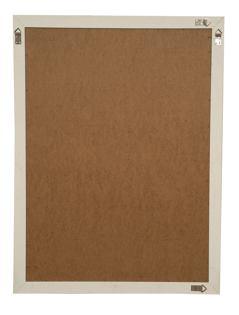 Biscottini Specchio Specchiera da parete e appendere verticale/orizzontale L90xPR4xH120 cm finitura bianco anticato