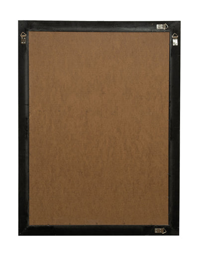 Biscottini Specchio Specchiera Impero da parete e appendere verticale/orizzontale L90xPR4xH120 cm finitura argento e nero anticato