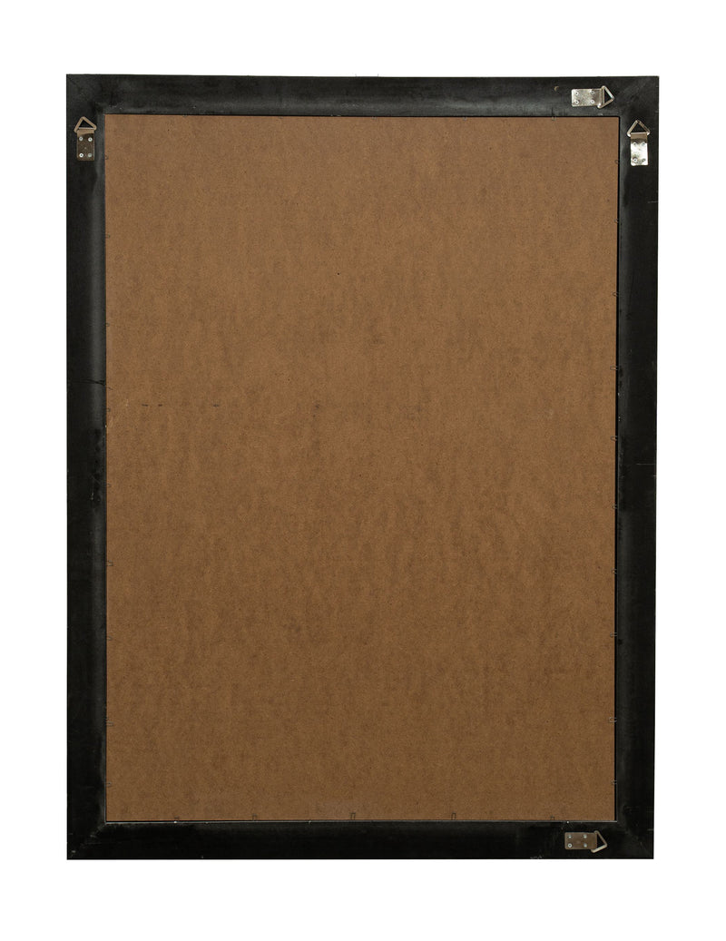 Biscottini Specchio Specchiera Impero da parete e appendere verticale/orizzontale L90xPR4xH120 cm finitura argento e nero anticato