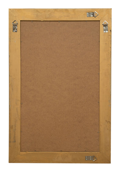 Biscottini Specchio Specchiera da parete e appendere verticale/orizzontale L60xPR4xH90 cm finitura foglia oro anticato