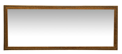 Biscottini Specchio Specchiera da parete e appendere verticale/orizzontale L72xPR3xH180 cm finitura foglia oro anticato