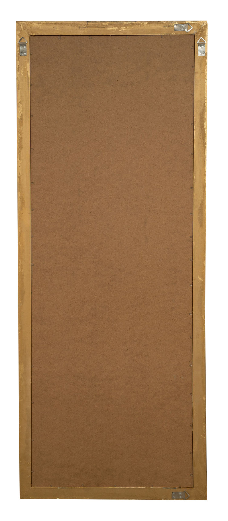 Biscottini Specchio Specchiera da parete e appendere verticale/orizzontale L72xPR3xH180 cm finitura foglia oro anticato