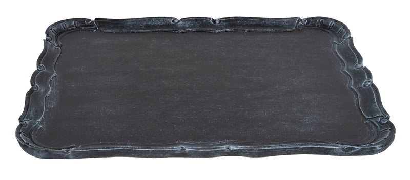 Biscottini Vassoio in legno finitura nera Made in Italy