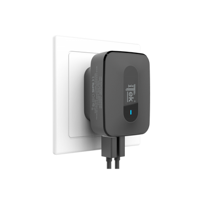 Caricabatteria da muro da 25W- 7.8A(2x2.4A- 1x3A) con 3 porte: 2xUSB Smart- 1xQC3.0- Smart IC