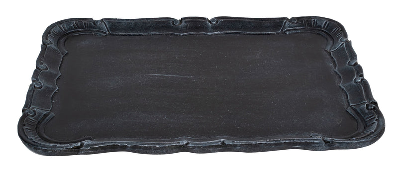 Biscottini Vassoio in legno finitura nera Made in Italy